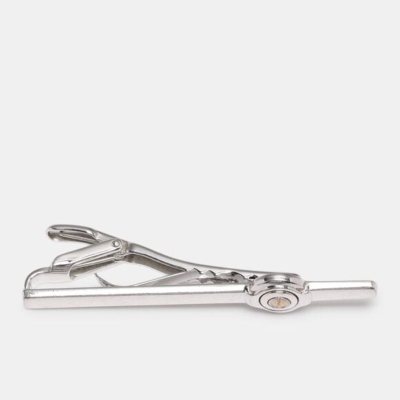 Dunhill Silver Tone Metal Tie Clip